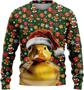 Animal Ugly Christmas Sweatshirt For Women, 3D Gingerbread Cookie Sweater Mens Funny Xmas Shirts (HN