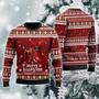 Boxer Naughty Dog Ugly Christmas Sweater For Women