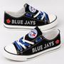 Toronto BIue Jays MLB Baseball 2 Gift For Fans Low Top Custom Canvas Shoes