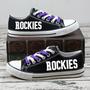 CoIorado Rockies MLB Baseball 2 Gift For Fans Low Top Custom Canvas Shoes