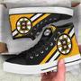 Boston Bruins High Top Canvas Shoes Custom Sneakers For Fans