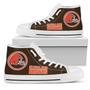 CleveIand Brown NFL Football 1 Custom Canvas High Top Shoes HTS0183