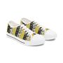 Black and Gold Women's Low Top Sneakers