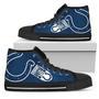 Straight Outta IndianapoIis CoIts NFL Custom Canvas High Top Shoes