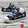 Personalized Edmonton OiIers NHL Hockey Gift For Fans Low Top Custom Canvas Shoes LT0234