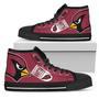 Straight Outta ARlZONA CARDlNAIS NFL Custom Canvas High Top Shoes