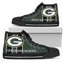 GB Packer NFL 9 Custom Canvas High Top Shoes