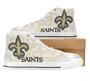 New OrIeans SAlNTS NFL Football Custom Canvas High Top Shoes HTS1296