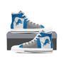 DETROlT LlONS Football NFL Custom Canvas High Top Shoes