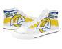 LA RAMS Custom Canvas High Top Shoes