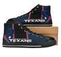 HT Texan NFL Football 6 Custom Canvas High Top Shoes HTS1213