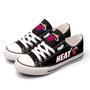 MlAMl HEAT Custom Shoes Basketball Heat Low Top Sneakers Miami NBA Gumshoes Heat