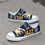 Utah Jazz Custom Shoes Basketball Jazz Low Top Sneakers Utah NBA Jazz Gumshoes Utah Jazz Low Top Sneakers