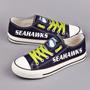 SeattIe Seahawks Shoes Custom Low Top Sneakers Football Seahawks Football Gift Seahawks