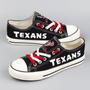 HT Texan NFL Football Gift For Fans Low Top Custom Canvas Shoes