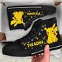 Pikachu High Top Shoes Custom For Fans Pokemon