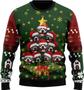 Pitbull Dog Christmas Tree Ugly Christmas Sweater For Women