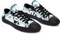 Blue And Black Splatter Low Top Canvas Shoes