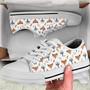 Cute Foxs And Leaves Low Top Shoes, Unisex Sneakers, Men And Women Low Top Sneakers