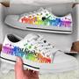 Personalized Custom Class Colorful Heartbeat Low Top Shoes For Teachers