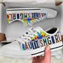 Autism Awareness Day Autism Girl Converse Sneakers Low Top Shoes