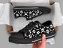 Skull & Bones Shoes , Skull Sneakers , Skull Shoes , Casual Shoes , Skull Gifts , Low Top Converse Style Shoes for Womens Mens Adults