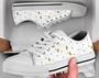 White Bee Shoes , Bee Sneakers , Cute Shoes , Casual Shoes , Bee Gifts , Low Top Converse Style Shoes for Womens Mens Adults
