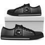 Basset Hound Low Top Shoes (Black)