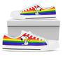 Gift For Snoopy Lover Rainbow Snoppy Low Top Canvas Shoes Hg