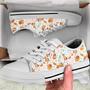 Fox And Little Flower Low Top Shoes, Unisex Sneakers, Men And Women Low Top Sneakers