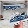 Cute Dolphins And Diving Girls Low Top Shoes, Unisex Sneakers, Men And Women Low Top Sneakers