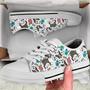 Boston Terrier Pattern Low Top Shoes, Unisex Sneakers, Men And Women Low Top Sneakers