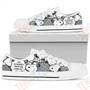 Mens Womens Black Snoopy Low Top Shoes Custom Print Footwear Converse Sneakers