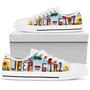 Jeep Lovers Jeep Girl Sunflower Jeep Car Lovers Converse Sneakers Low Top Shoes