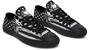 USA Flag Punisher Black And White Low Top Canvas Shoes