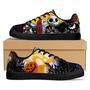 Jack Skellington Sally Nightmare Before Christmas Low Top Leather Skate Shoes Sneakers For Man And Women