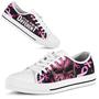 Breast Cancer Awareness Skull Ok To Be Different Low Top Shoes
