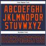 Custom Navy Navy-Orange Authentic Sleeveless Baseball Jersey