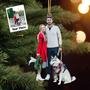 Custom Photo Ornament - Christmas Gift For Family Members, Dog Lovers, Dog Mom, Dog Dad