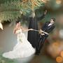 Custom Photo Ornament, Personalized Christmas Gifts for Religious Couple, Christian Wedding Ornament