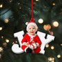 Custom photo Ornament - Personalized Custom Photo Mica Ornament - Christmas Gift For Kid, Family Members