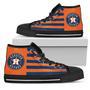 American Flag Houston Astros High Top Shoes