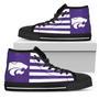 American Flag Kansas State Wildcats High Top Shoes