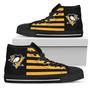 American Flag Pittsburgh Penguins High Top Shoes