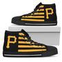 American Flag Pittsburgh Pirates High Top Shoes