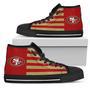 American Flag San Francisco High Top Shoes