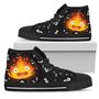 Calcifer Sneakers Howl’S Moving Castle High Top Shoes Fan High Top Shoes