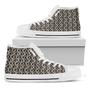 Chainmail Ring Print White High Top Shoes
