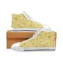 Cheese texture Men's High Top Shoes White