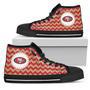 Chevron Broncos San Francisco High Top Shoes